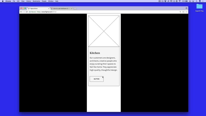 Homepage mobile: category section