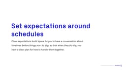 Set Expectations