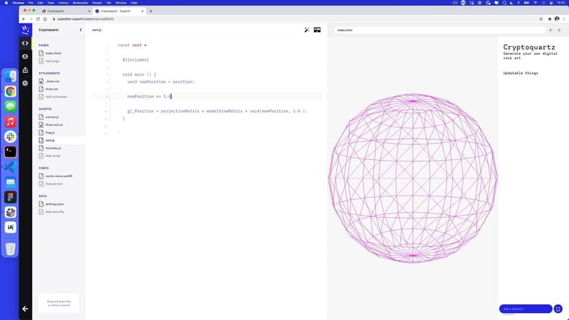 Changing the vertex shaders