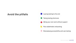 QA Pitfalls to Avoid