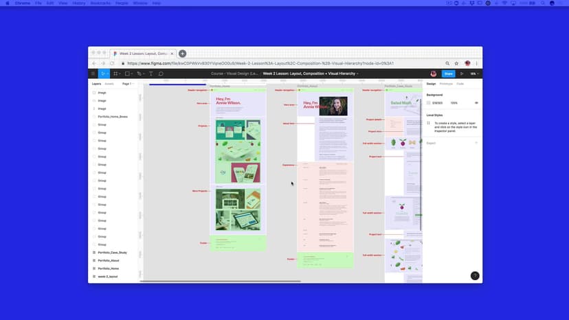 Common Layouts – Portfolio
