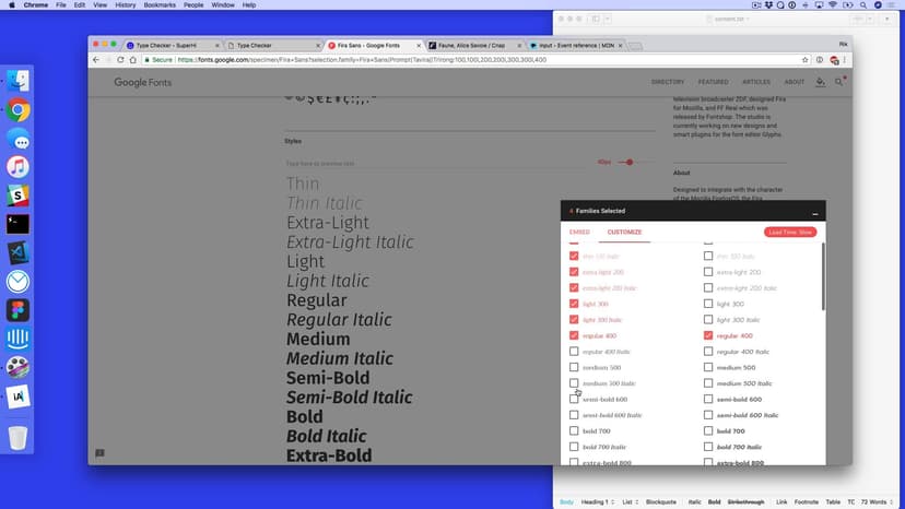 Adding Google Fonts to our project