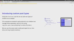 Introducing custom post types