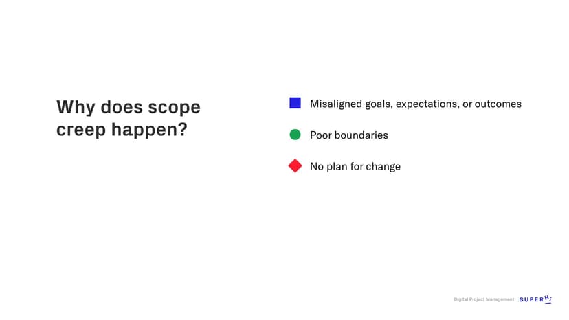 Why does Scope Creep Happen?