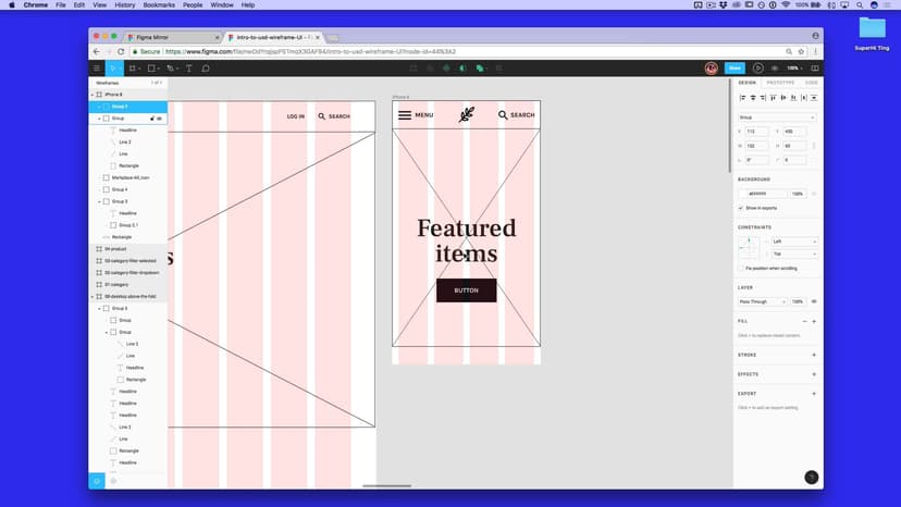 Homepage mobile: first half