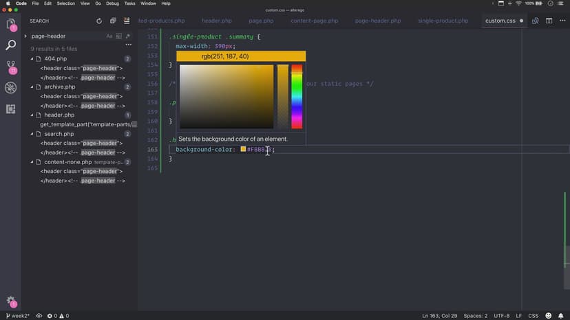 Initial styling for checkout pages