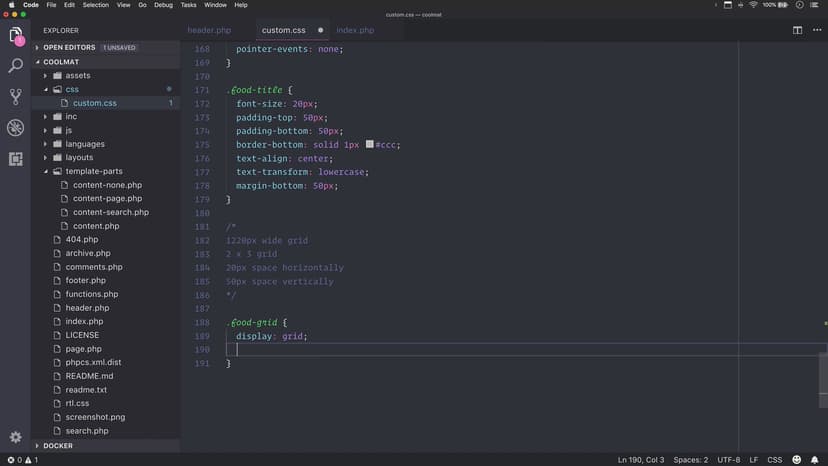 Using CSS grid for our food menu layout