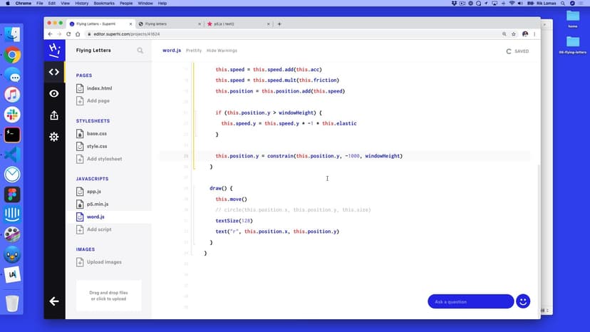Adding text to our page