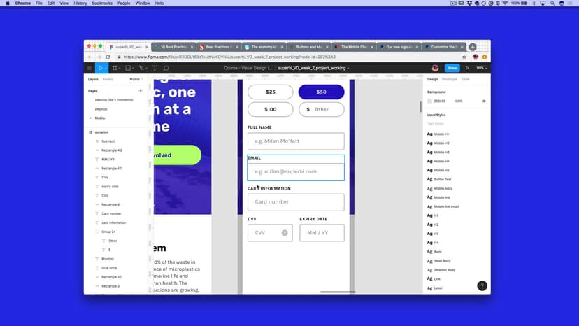 Project: Donation Screen + Mobile Form UI