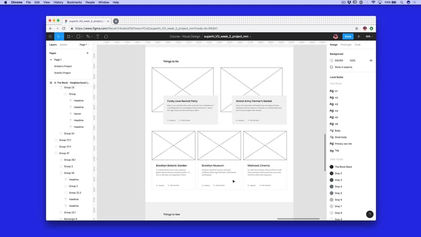 Week 2 Project: Neighborhood page