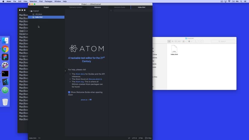 Atom and Code shell commands