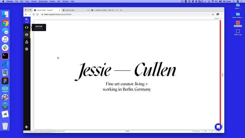 Custom CSS scrollbar