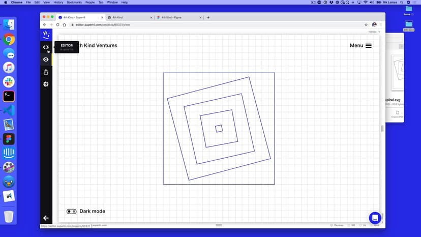 Adding our central animation