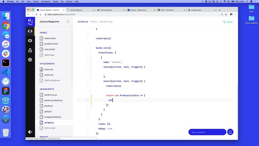 Javascript Promises in hooks