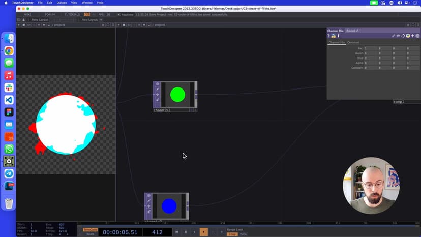 Displacement individual color channels with noise