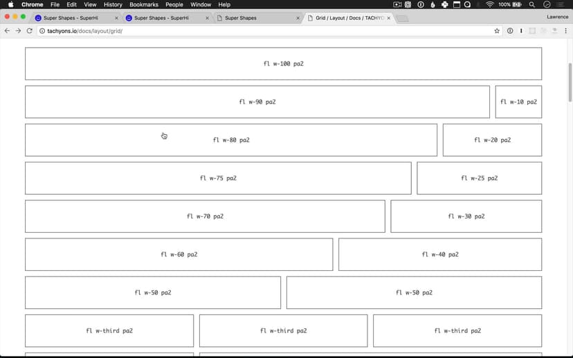 Introduction to a grid system using Tachyons